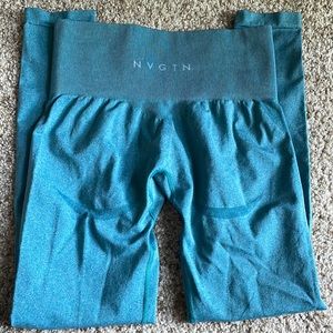 Nvgtn Teal Contour Leggings Small